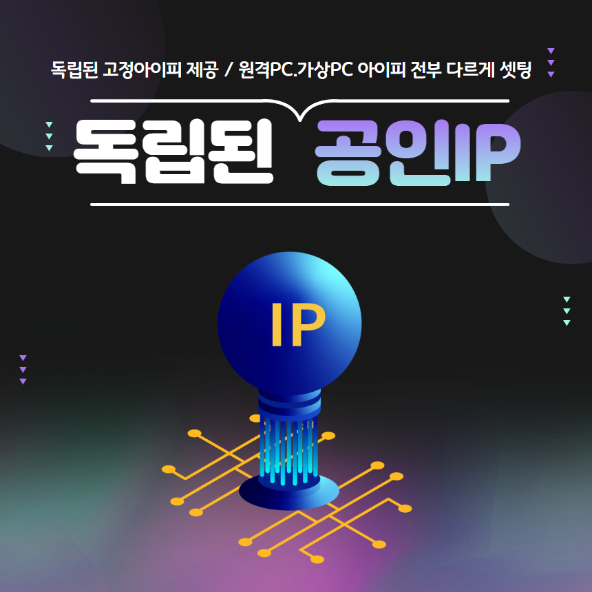 독립된 공인IP 부여